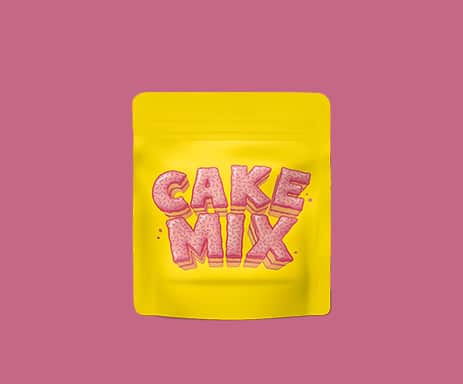 Cannabis Mylar Bags Cake Mix Strain